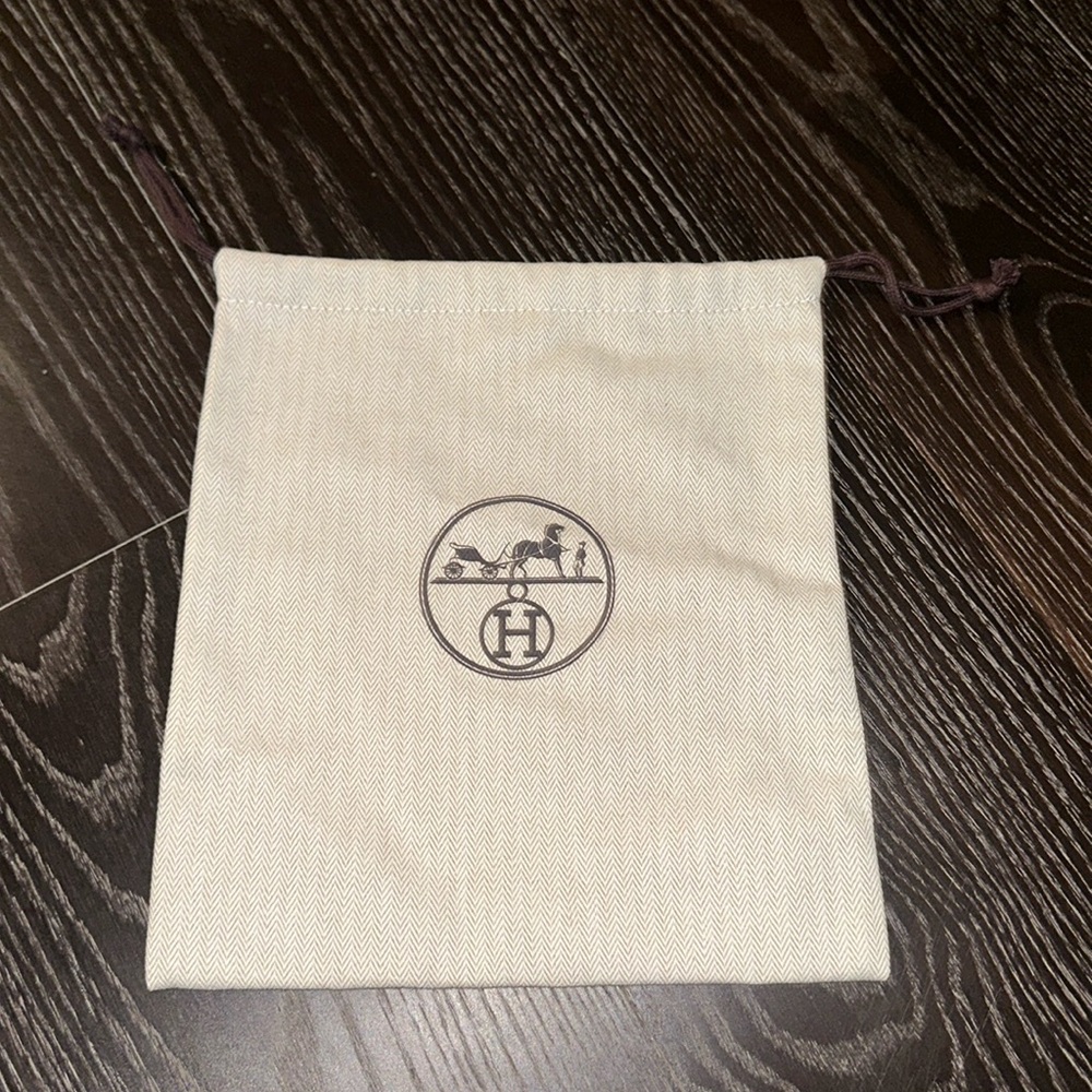 authentic hermes herringbone dust bag
